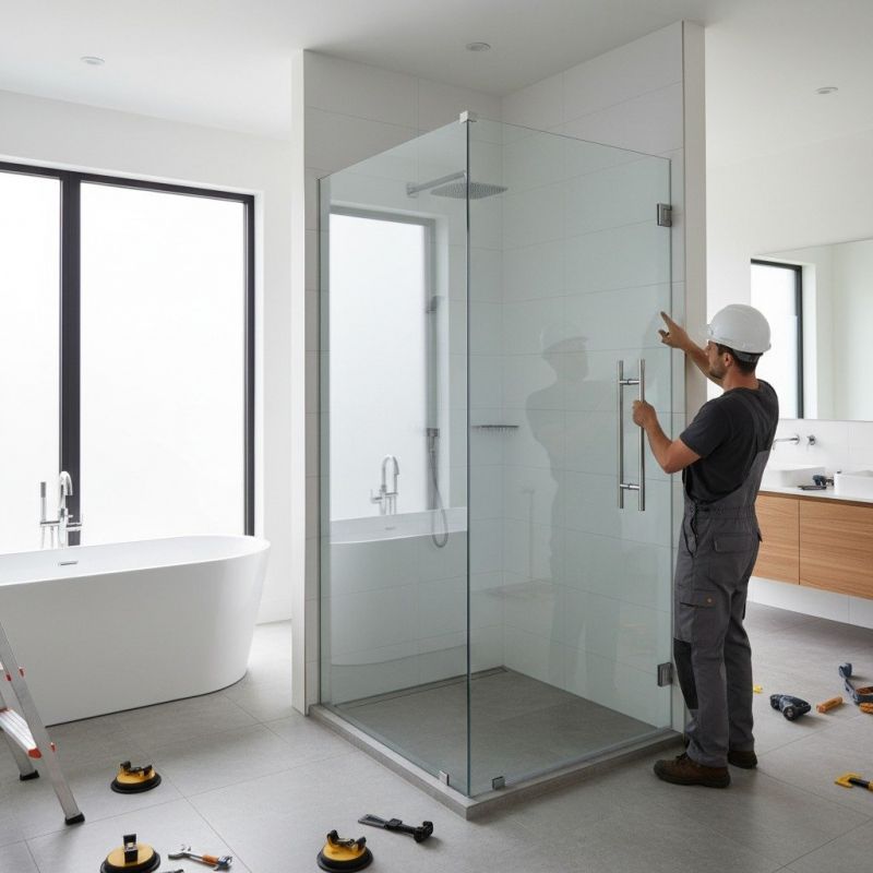Shower Door Installation